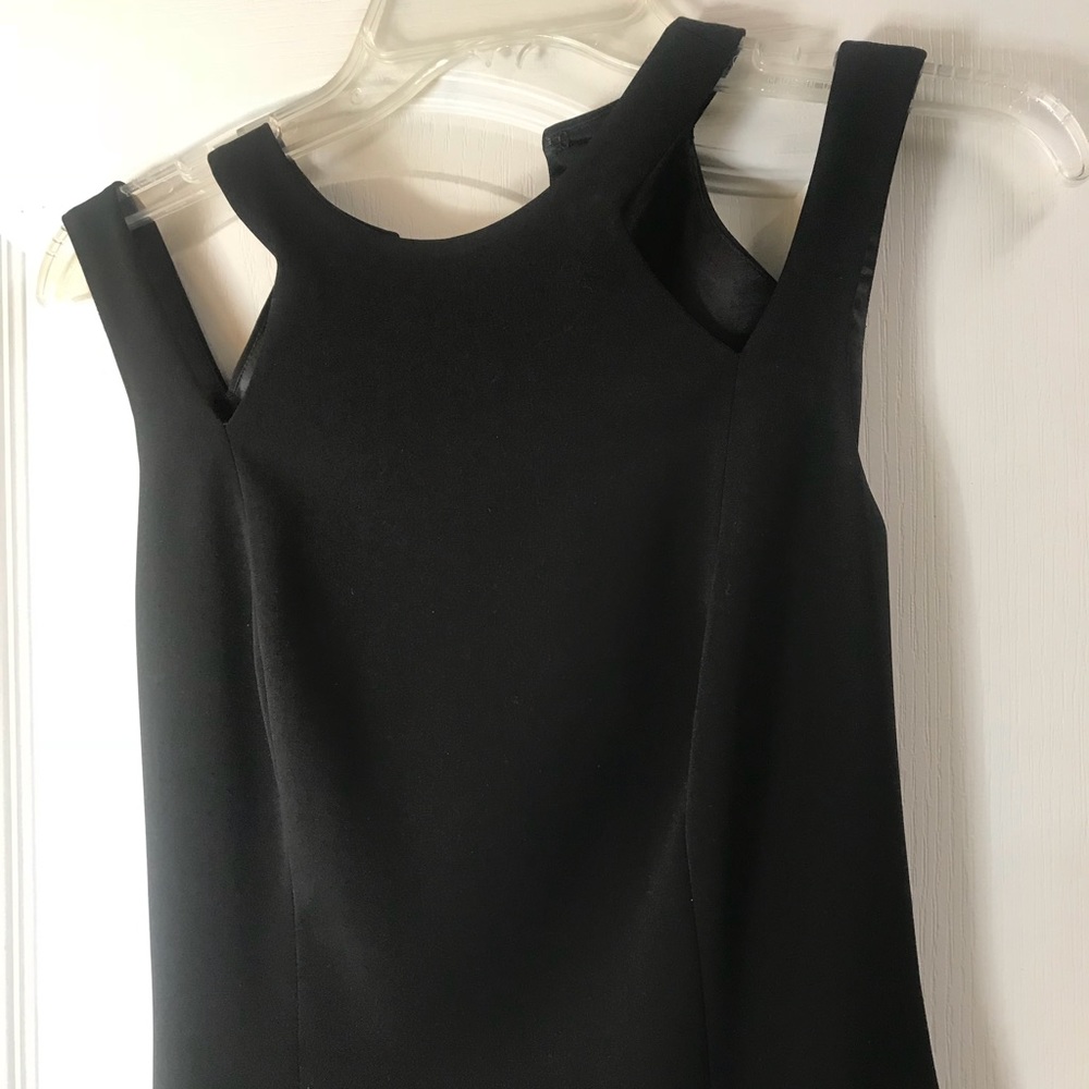 A black cocktail dress
